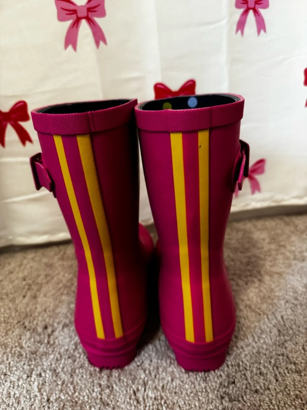 Joules Vibrant pink Kids' Rain Boots